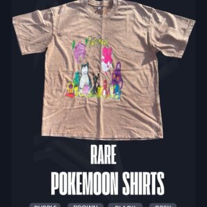 Pokémoon Shirt Acid wash Brown size Large