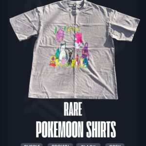 Pokémoon Shirt Acid wash Grey size Large